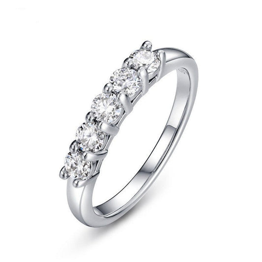 Moissanite Tanabata Valentine's Day Ring - Rhyme - and - Chain