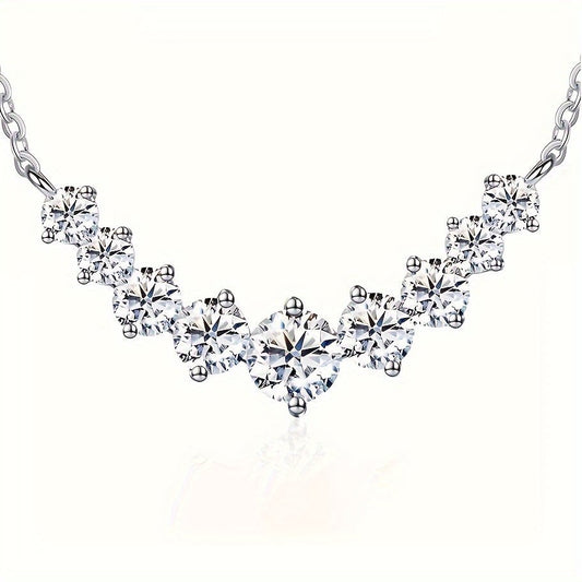 Women's Moissanite Pendant Necklace 0.5 Carats - 7.6 Carats - Chicmoissanite