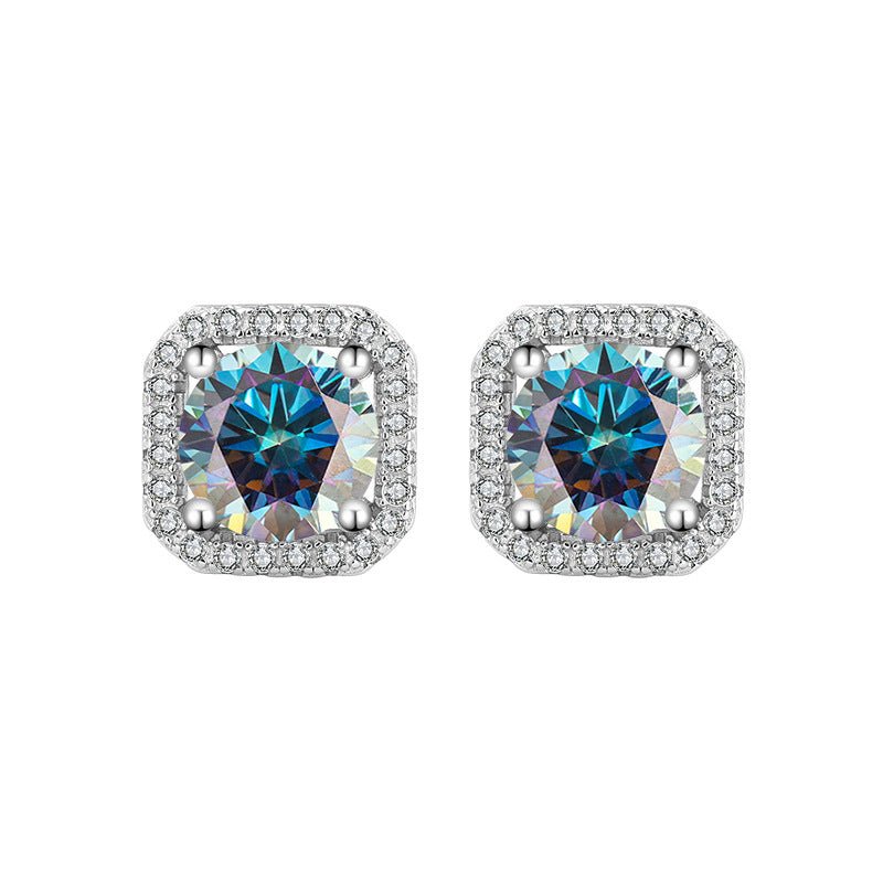 Women's Simple Graceful Moissanite Earrings Studs - Chicmoissanite