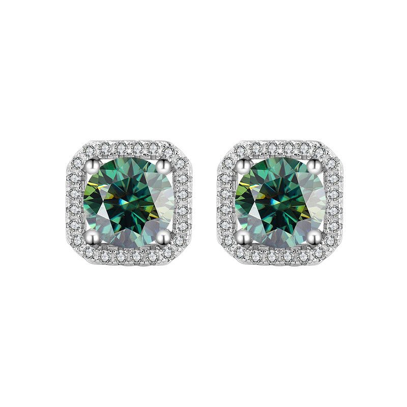 Women's Simple Graceful Moissanite Earrings Studs - Chicmoissanite