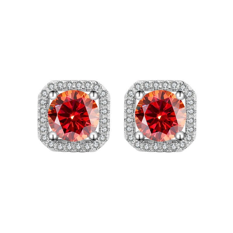 Women's Simple Graceful Moissanite Earrings Studs - Chicmoissanite